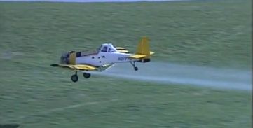 pesticide from a plane