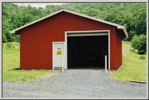 pesticide storage building