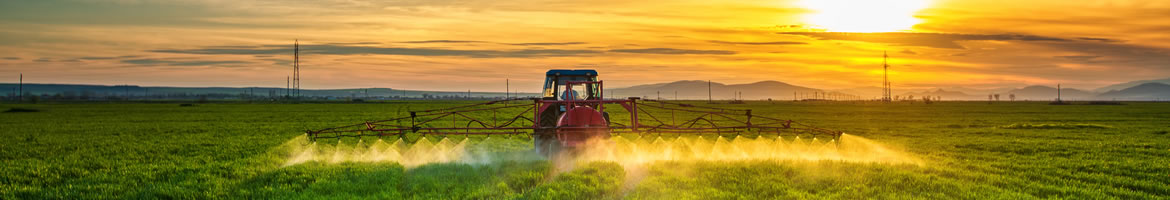 tractor applying pesticides