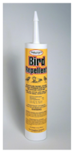 Bird repellent in a caulk tube